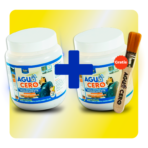 Agua Cero + brocha + 500 + 500ML